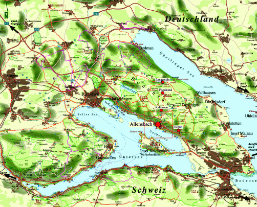 Karte Bodanrück