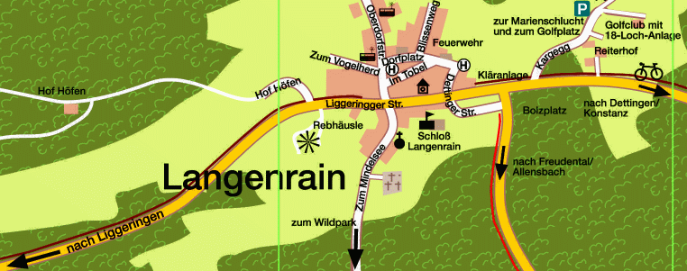 Karte Langenrain