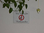 Nichtraucher-Hinweis